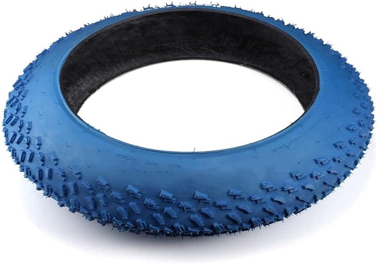 Fiets ATV Band - Fat Tire Sneeuwscooterband - Stadsverkeer Avontuur - Sterke Grip Dik - 20x4.0 - Blauw