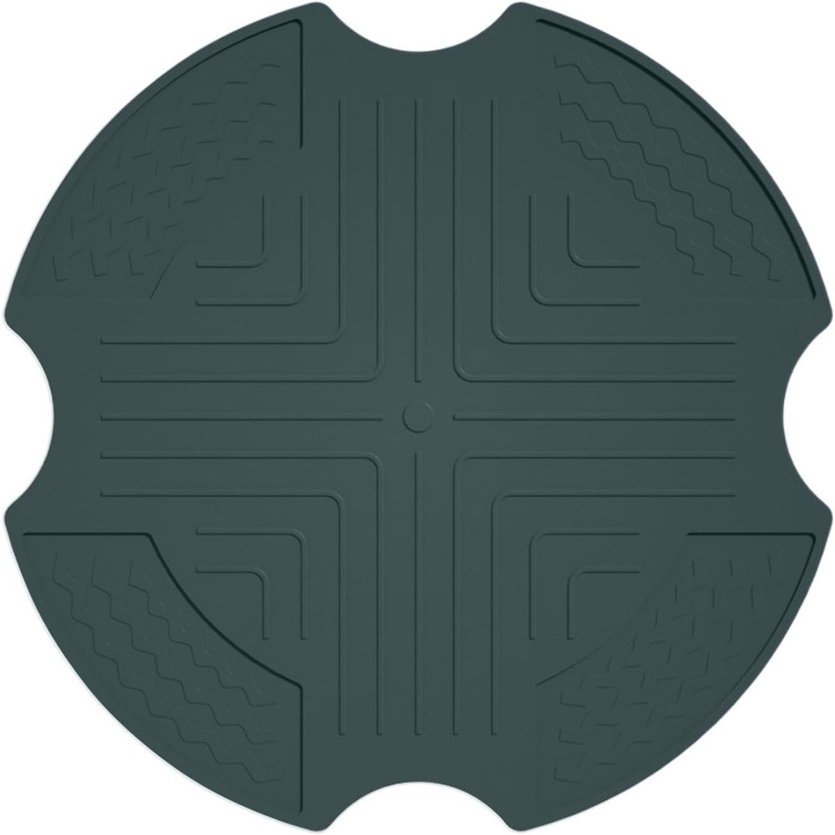 Hittebestendige mat - Airfryer onderlegger - Keukenbescherming - Antislip siliconen - 26 cm - Blauw