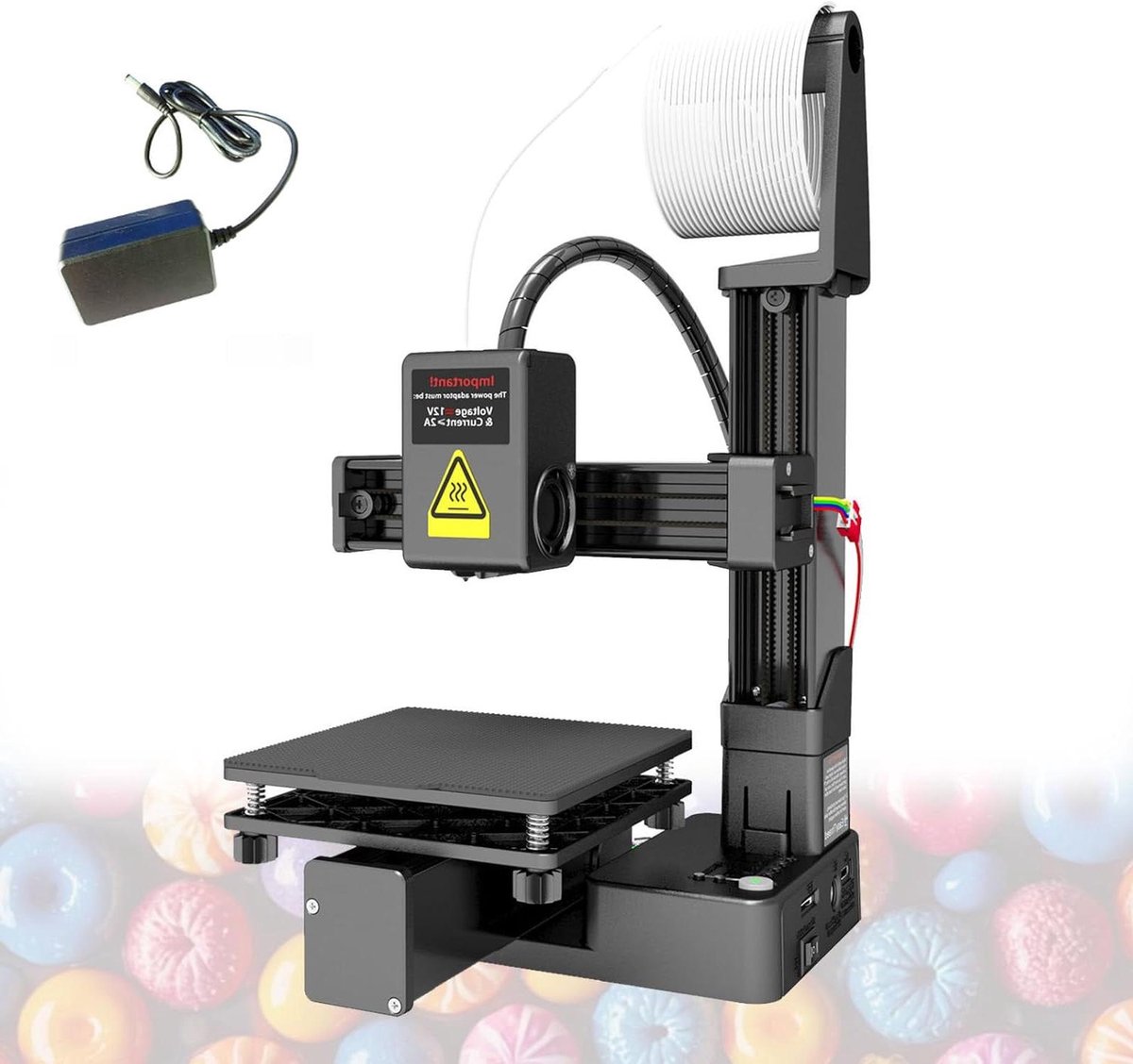 Kleine 3D Printer - Desktop Model - Hobby Projecten - Hoge Precisie Printen - 10x10x10 cm - Zwart