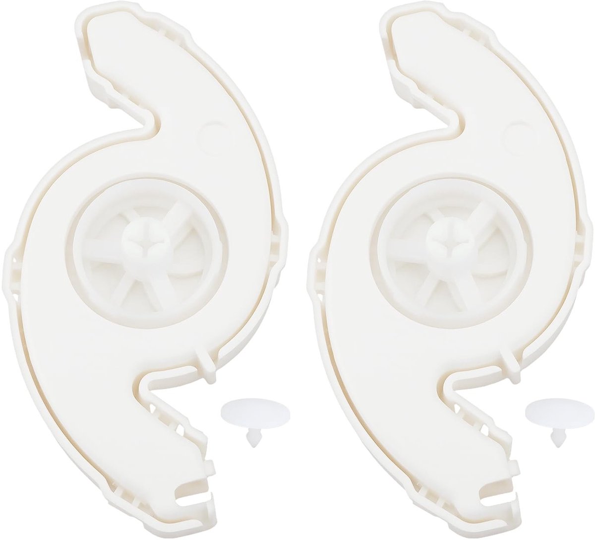 Dailygoods- Vaatwasser Spinner Kit - 2 Stuks - Compatibel met Whirlpool/Maytag - Kunststof - Slijtagebestendig - Hoogtemperatuurbestendig - Vaatwasseronderdelen
