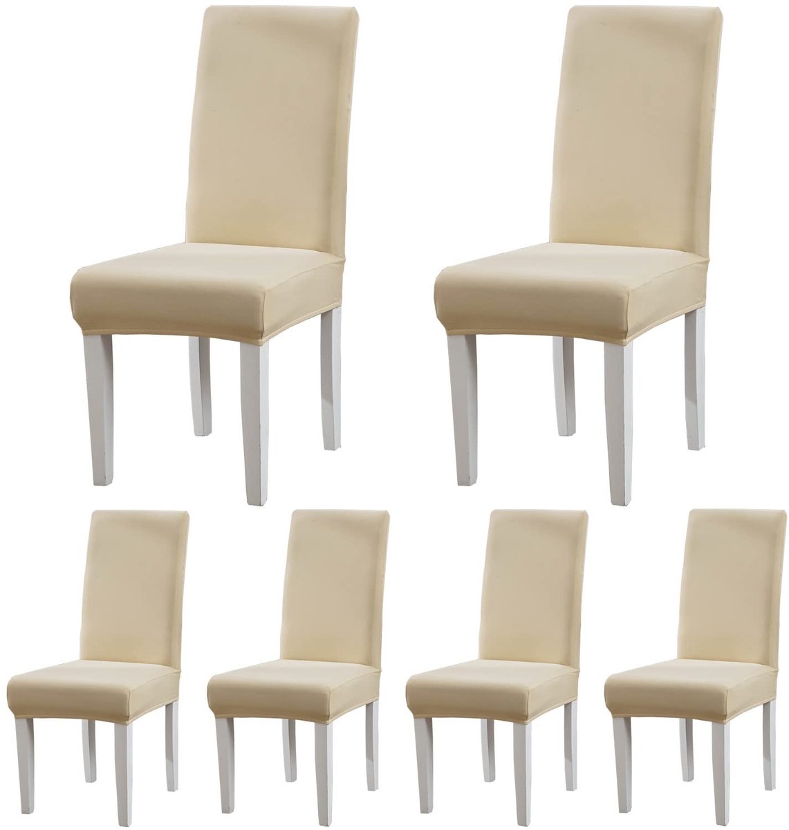 Dailygoods- Eetstoelhoes Stretch - Eetkamerstoelhoezen 6 Stuks - Stoelhoezen voor Eetkamer