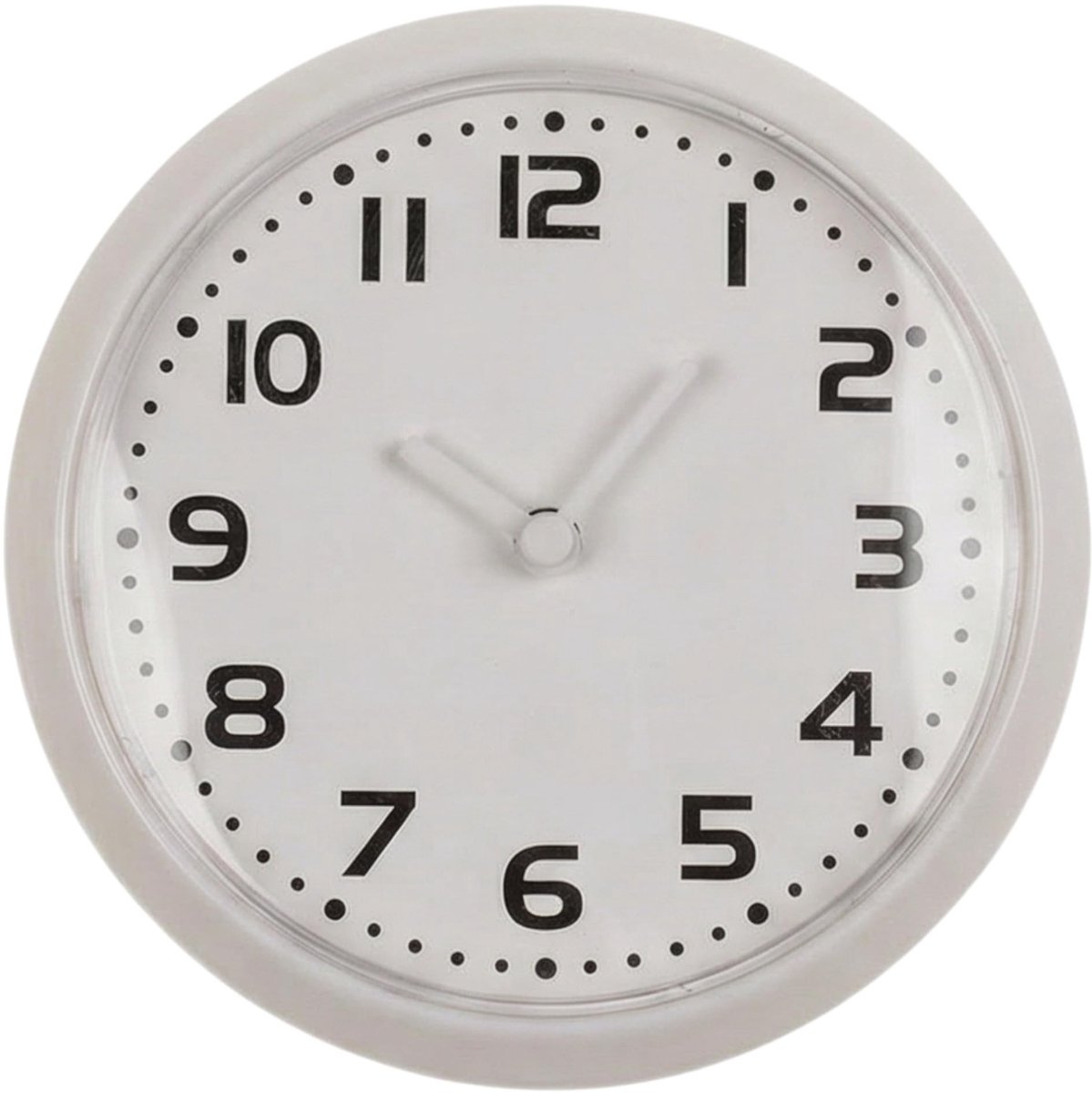 Dailygoods- Magneetklok compact - Wandklok 8 cm - Geluidsarm - Kwartsuurwerk - Ideaal voor koelkast - Ingetogen design
