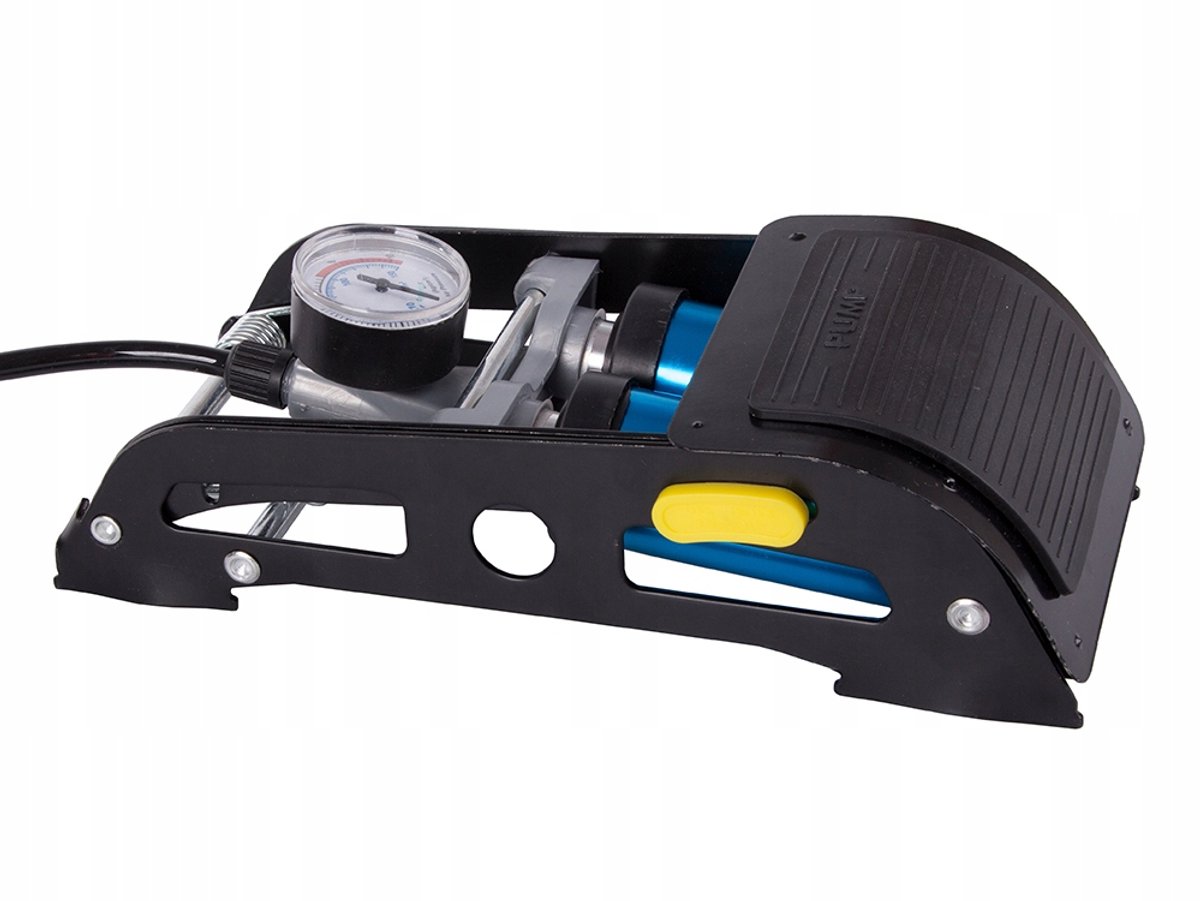 VERKGROUP Dubbele Voetpomp met Manometer 150 PSI / 10 Bar thumbnail 3