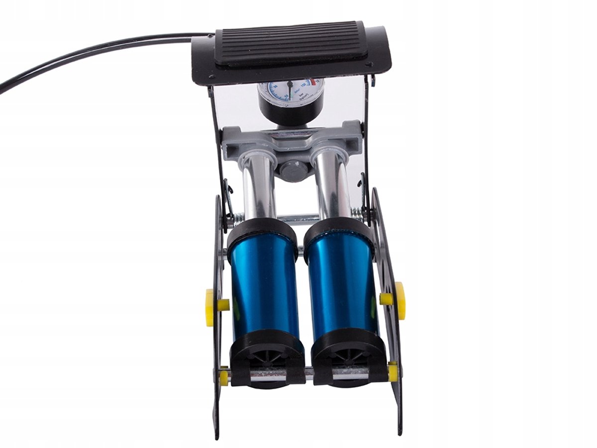 VERKGROUP Dubbele Voetpomp met Manometer 150 PSI / 10 Bar thumbnail 4