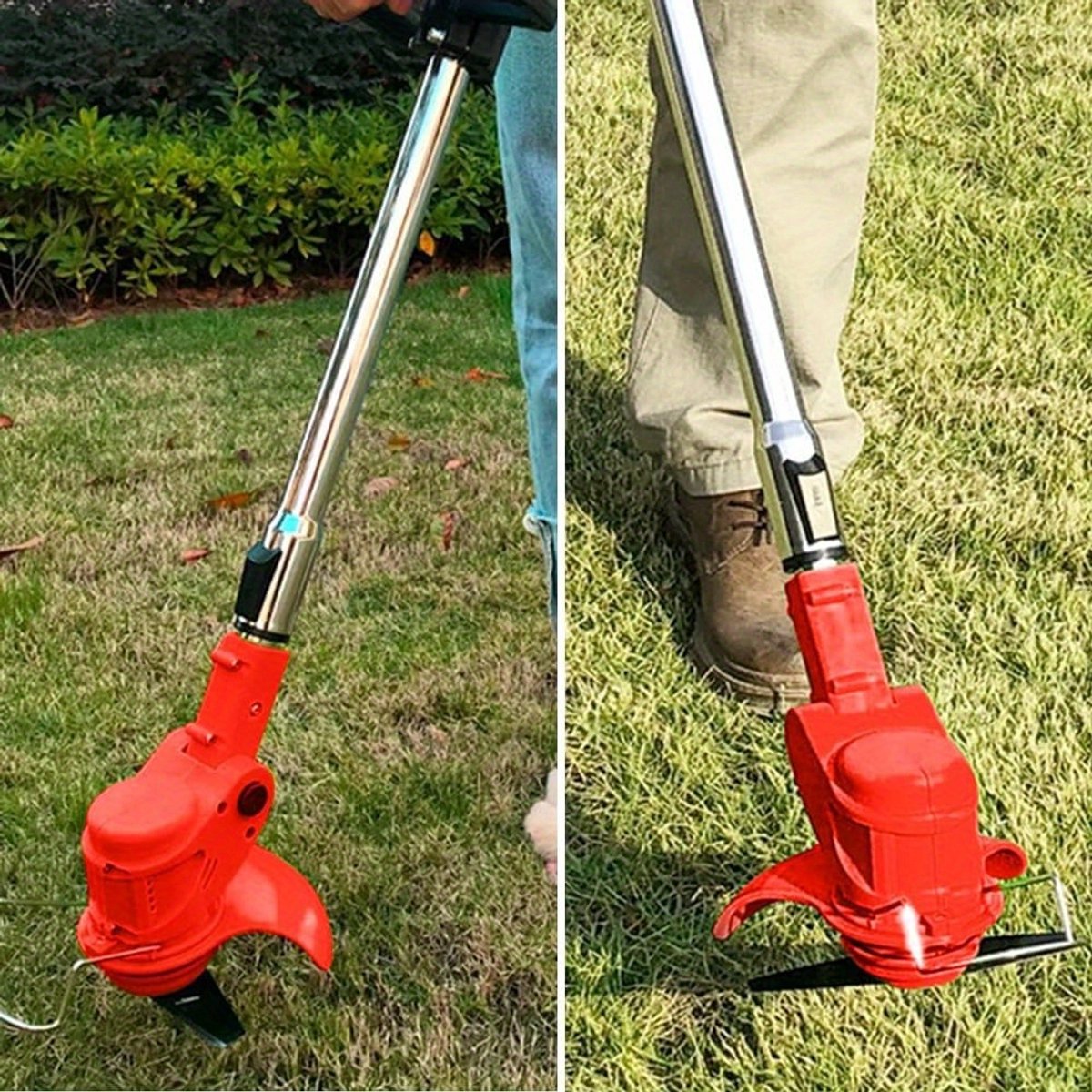 650w Grastrimmer/Kantennesnijder - Grasmaaier/Kantennesnijder Compact Gereedschap Voor Gazon - En Tuinwerk - Draadloze Draagbare Oplaadbare Grastrimmer – foto 8