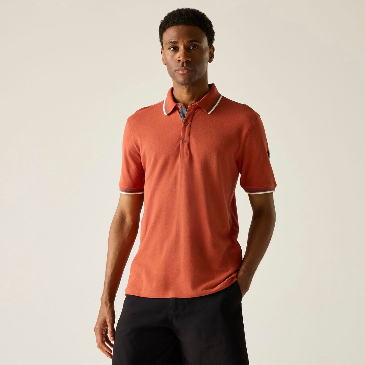 Heren Adryan Polo met getipte rand