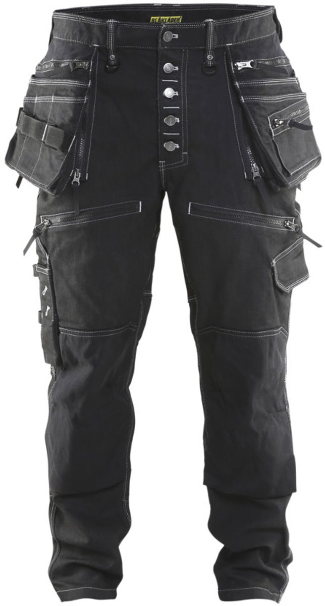 Blåkläder Blaklader baggy denim stretch x1900 1999-1141 - zwart - d84 afbeelding
