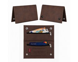 Champ Shag Etui - Tabak Etui - Kunstleer - 4 Vakken - Unisex - Bruin