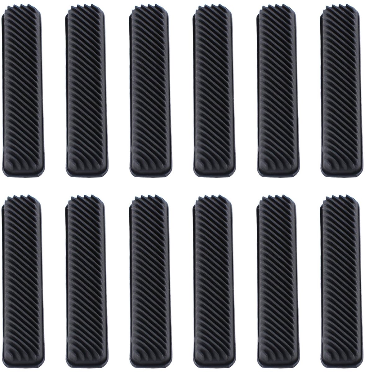 Dailygoods- Siliconen Bumpers 12 Stuks - Zelfklevende Pads - Antibotsing - Geluidsdemper - Meubelbescherming - Zwart - 5,2 × 1,15 × 0,8 cm - Geluidsdempers