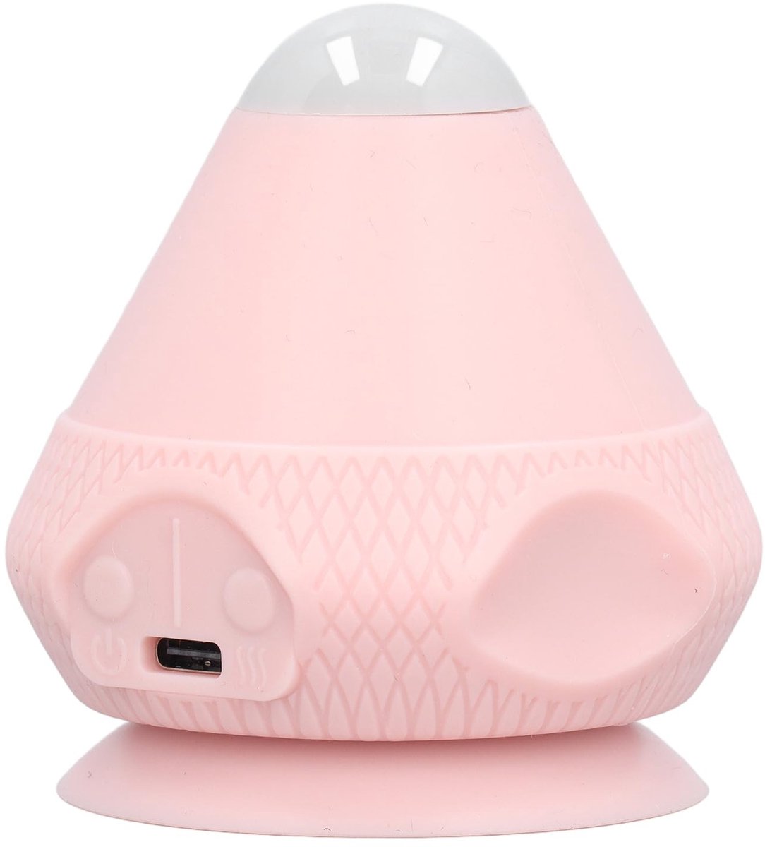 Dailygoods- Massagebal met Hittetrilling - Instelbare Warmtecompressie - Zuignap Ontwerp - Dual-Mode Vibrerende Massage - Ontspanning voor Rug en Nek - Massageapparaat
