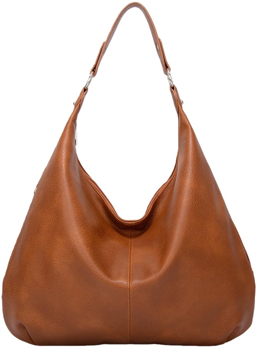 Dailygoods- Draagtassen Zacht PU Leer - Hobo-tas - Schoudertas Vrouwen - Lichtgewicht 0,5 kg - Luxe Afwerking - 10,2 inch Handgreep - Handtas