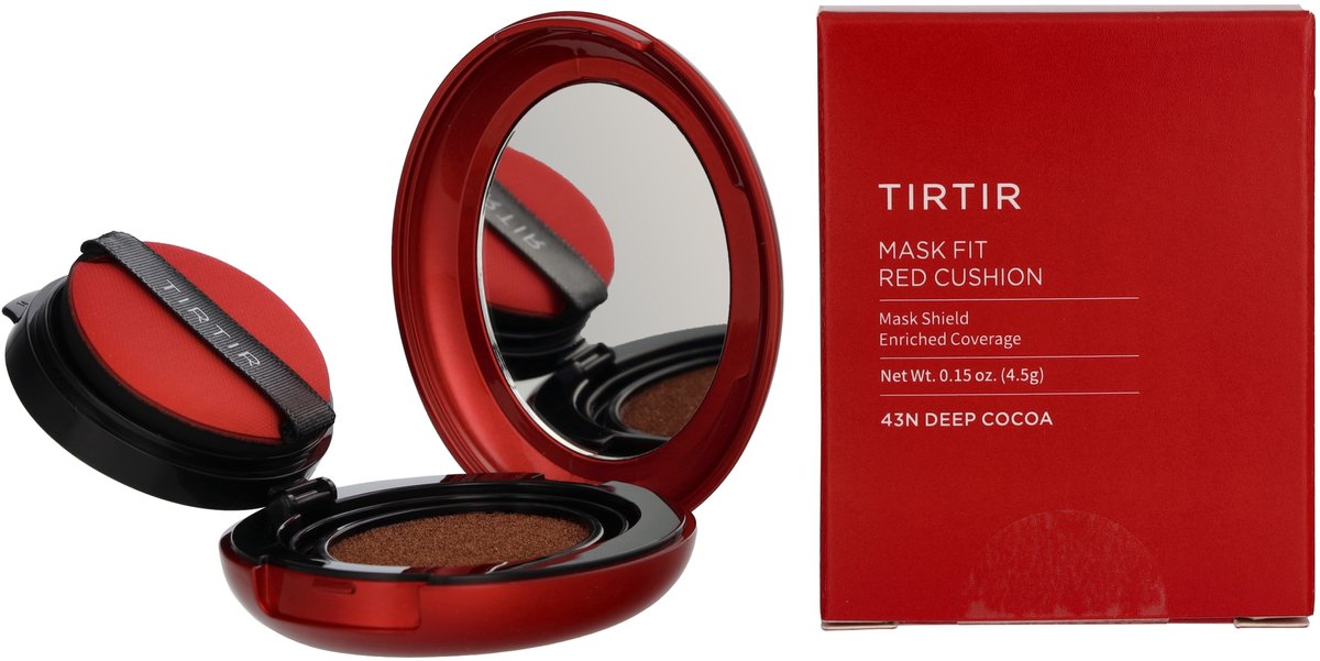 Tirtir Mask Fit Red Mini Cushion Foundation 4.5 g - #43N Deep Cocoa