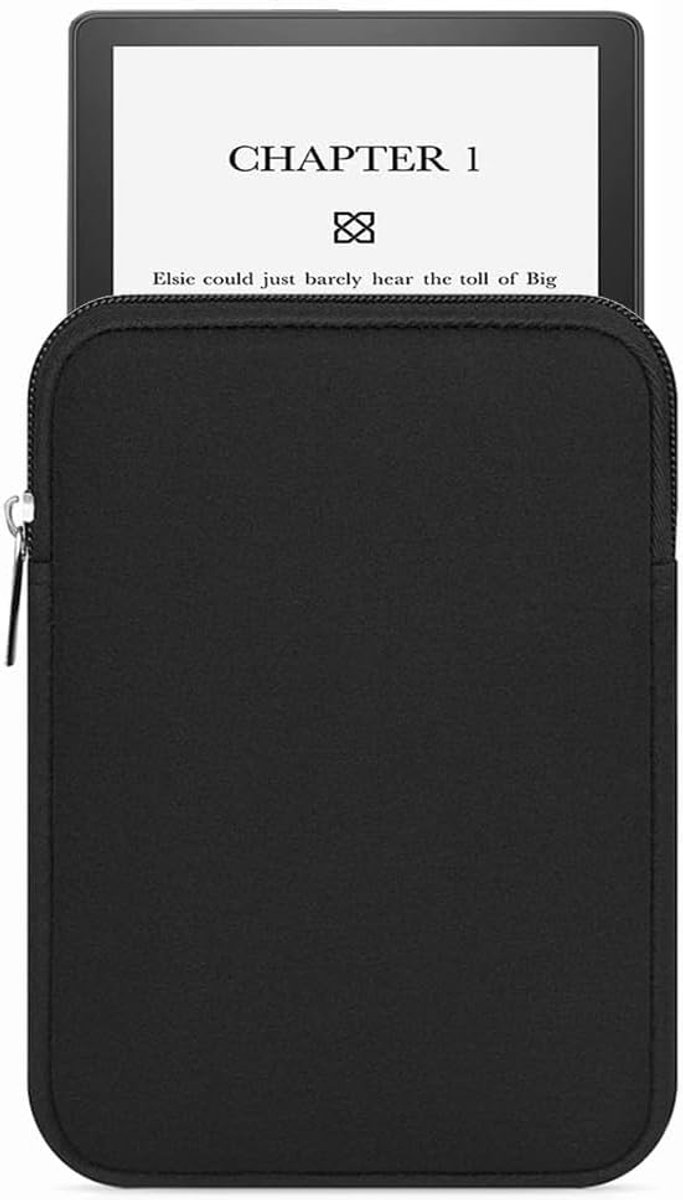 15.5 * 18.5 cm Case Geschikt for kobo libra H2O/libra 2 7 "Zachte Mouw ereader rits Tas (Color : Black, Size : For Kobo libra h2o) — afbeelding 4