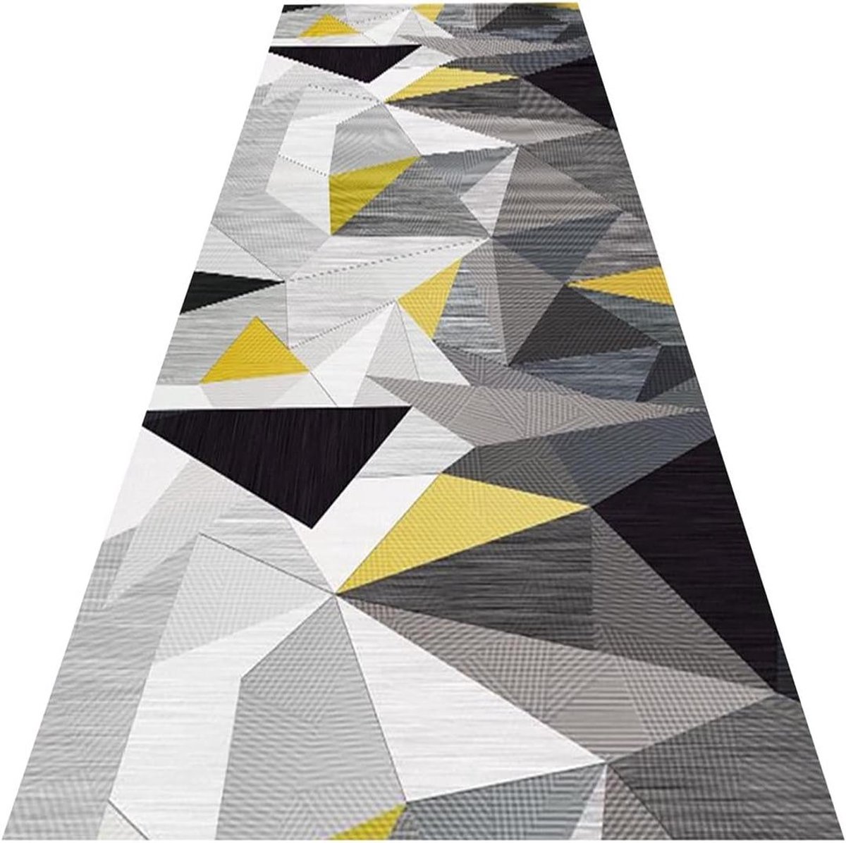 Gangloper Tapijt - Lange Loper - Vloer Beschermen - Antislip Wasbaar - 140x250cm - Geometr