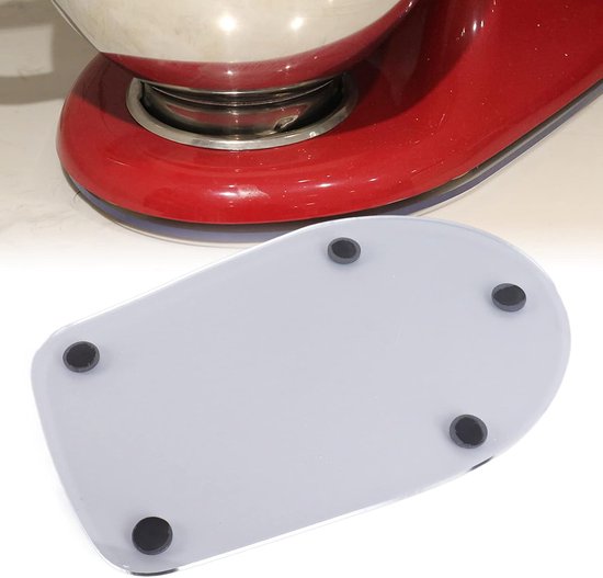 Keukenapparaat Schuifmat - Mixer Accessoire - Apparaat Verplaatsen - Beschermt Werkblad - 34x21cm - Transparant — afbeelding 4