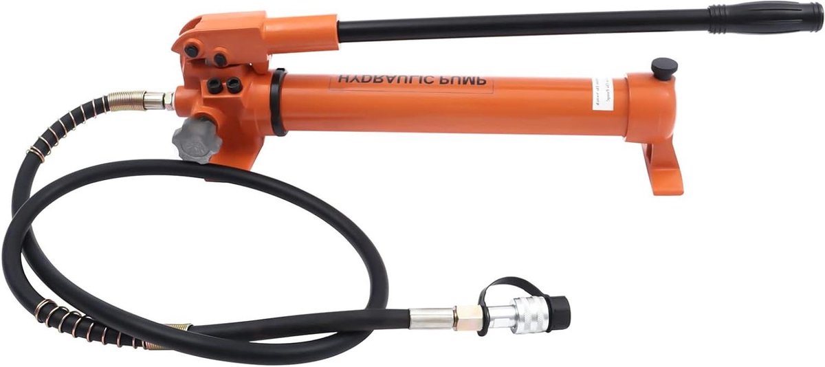 Hydraulische Handpomp - Handmatige Pomp - Kracht Toepassen - Automatische Drukomschakeling - 900cc 70Mpa - Oranje