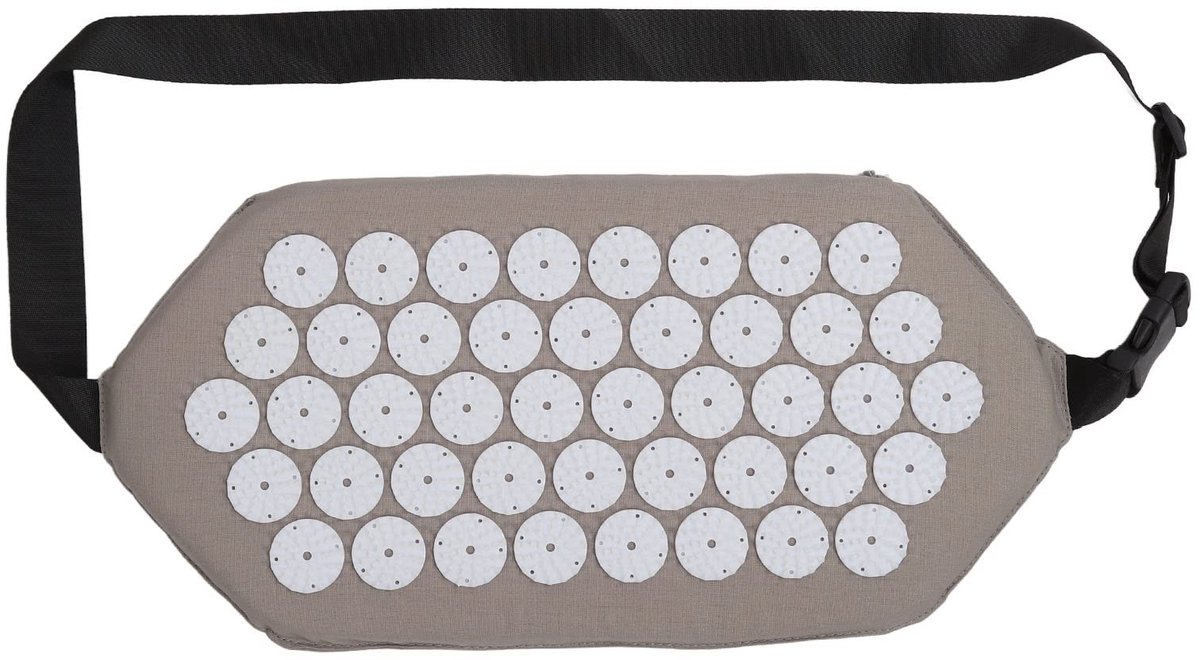 Dailygoods- Acupressuurmat Ontspannende Stressverlichting - Acupressuurriem - Katoen/ABS - Rugmassage - Pijnverlichting - 43 x 21 cm - Massagemat