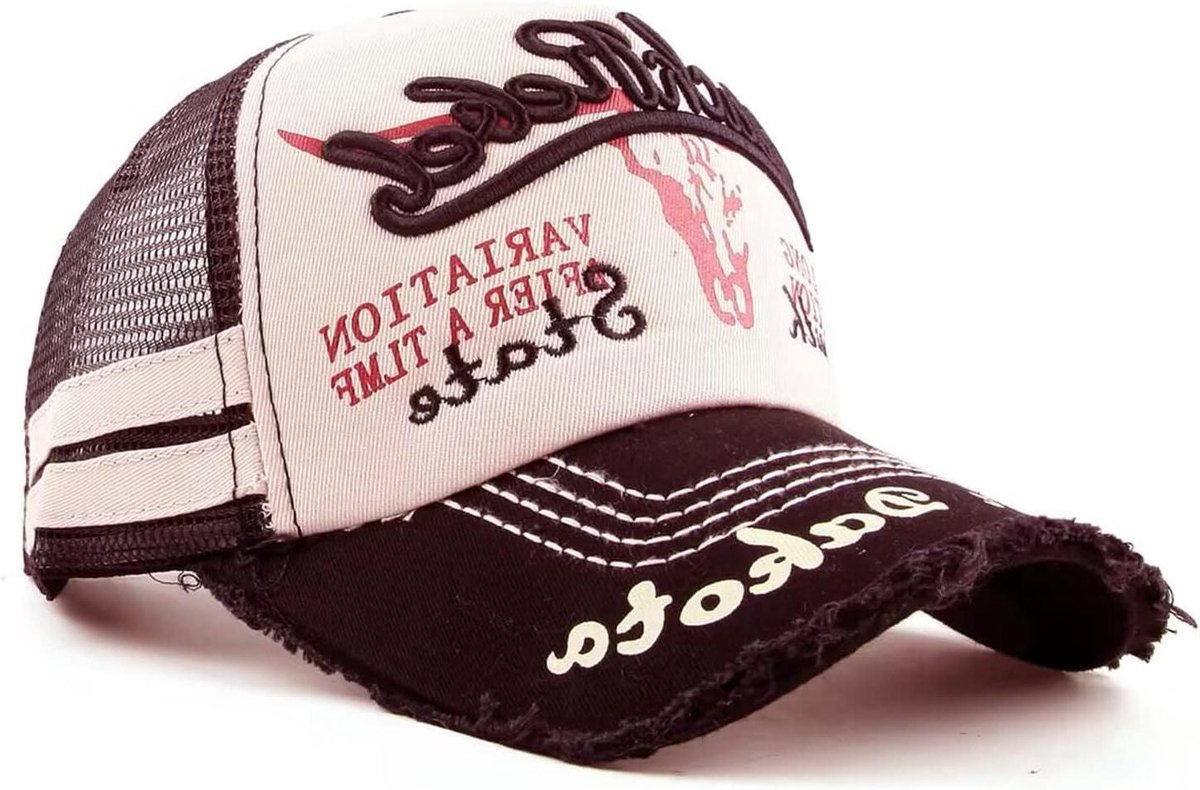 Mesh Cap - Baseball Cap - Outdoor Activiteiten - Verstelbare Pasvorm - 56-60 cm - Zwart