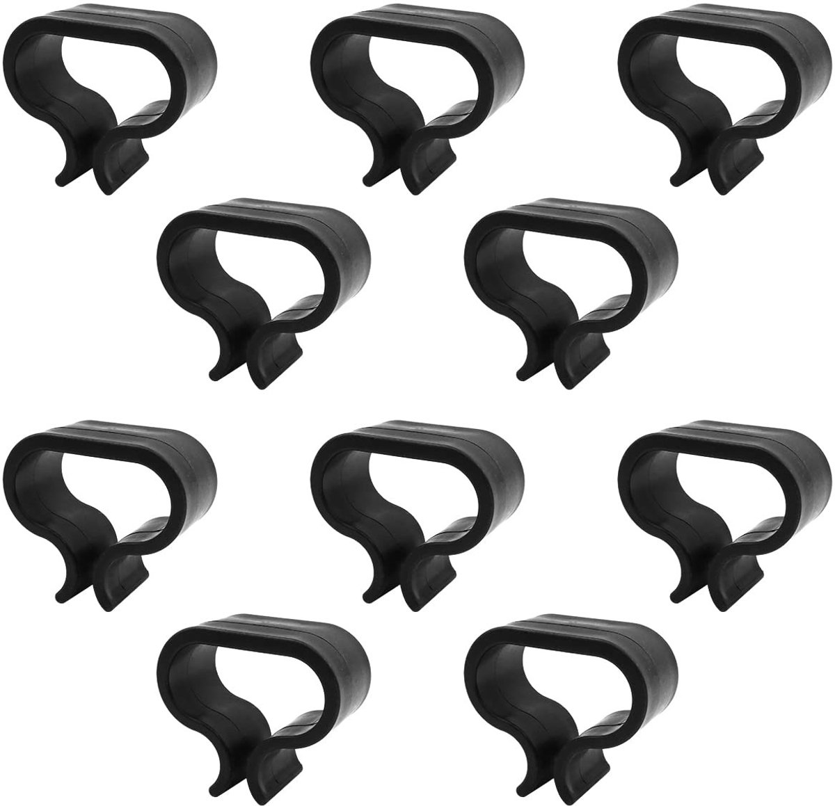 Dailygoods- Terrasmeubelclips 10 Stuks - Antislip Bevestigingsmiddelen - Sectionele Connector - Rotanmeubels - Kunststof - Stabiliseert en Verbindt - Meubelconnector