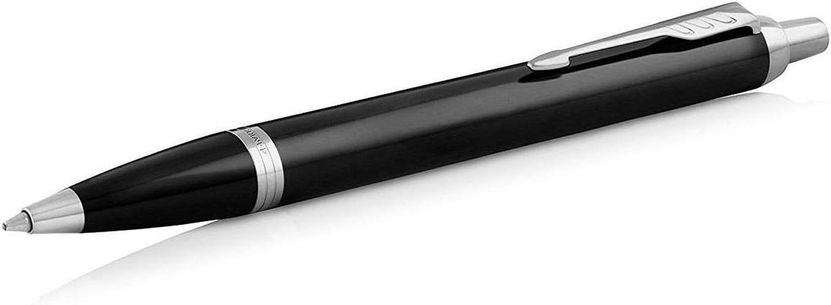 Balpen met Gravure - Schrijfinstrument Luxe - Persoonlijk Cadeau - Gepersonaliseerde Tekst - 135 mm Lengte - Zwart Zilver