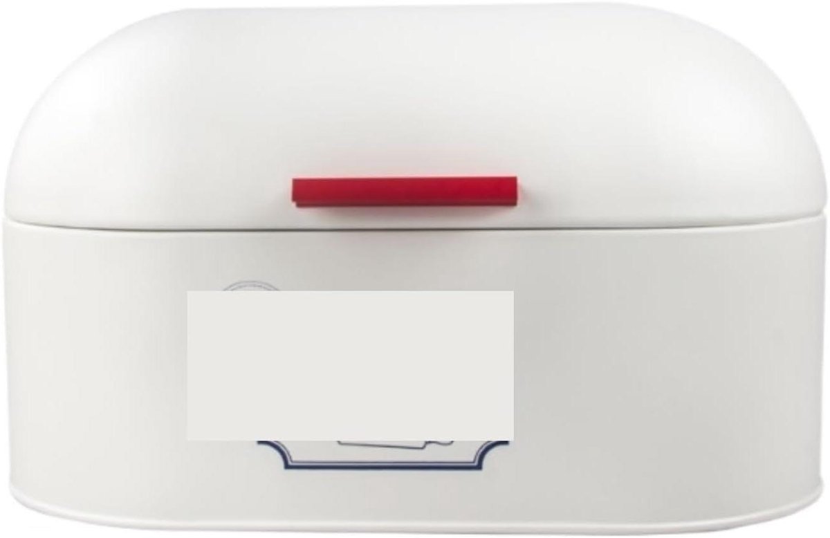 Broodopbergbox Broodtrommel Keuken Organiseren Grote Capaciteit 34 x 18 x 19.5cm Wit