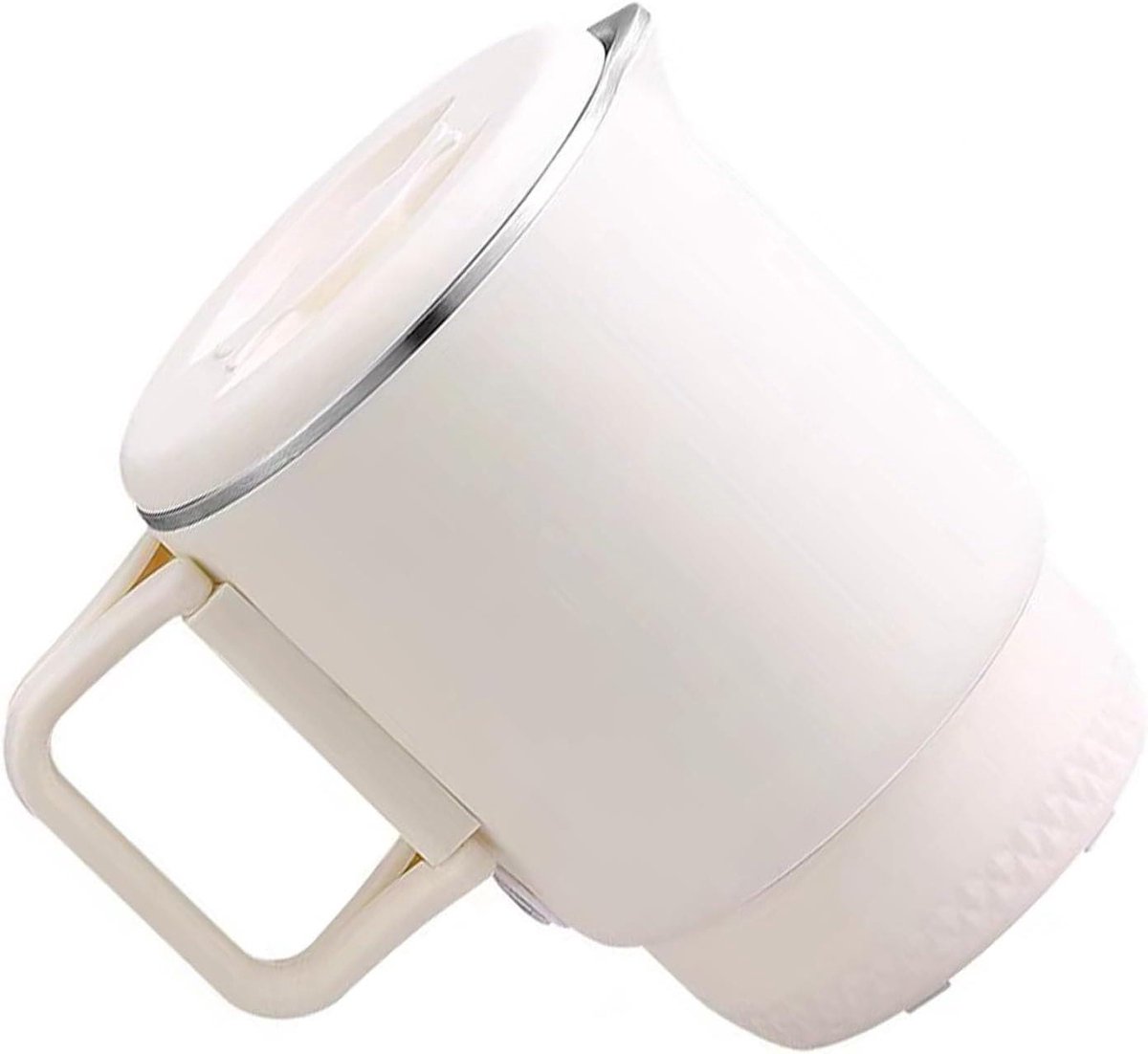 Elektrische Waterkoker - Reis Waterkoker - Warme Dranken Onderweg - Dubbele Temperatuurregeling - Opvouwbaar Compact - Wit