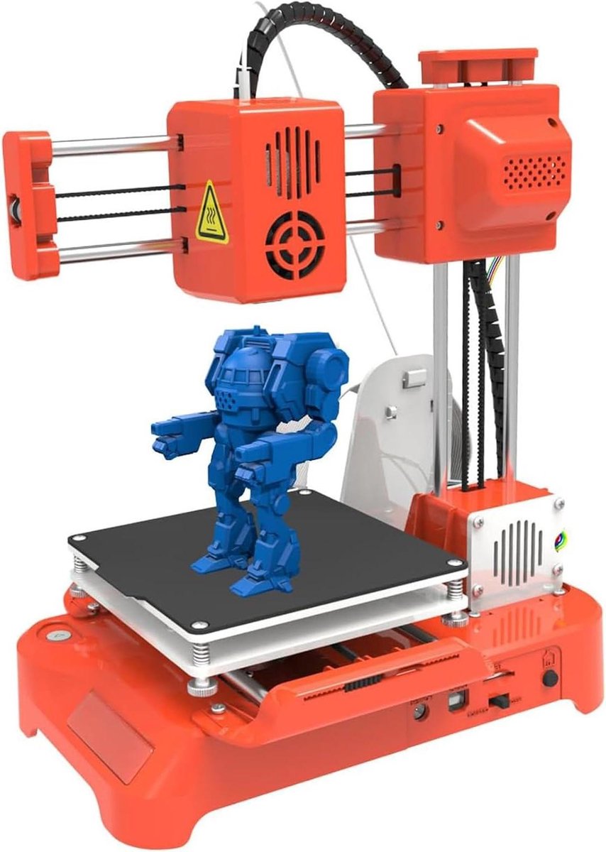 Mini 3D Printer - Desktop Model - Hobby Projecten - Niet-nivellerende Technologie - 100mm Printformaat - Rood