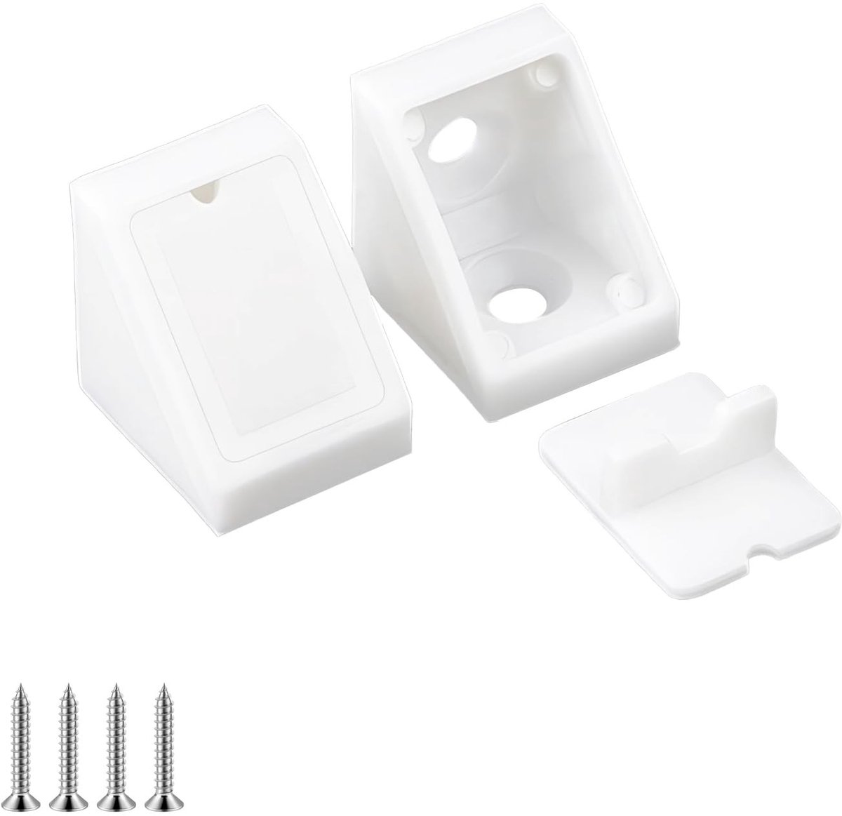 Dailygoods- Hoekbeugel 90 Graden - 20 Stuks - Kunststof - Duurzaam - Meubelondersteuning - Eenvoudig te Installeren - Hoeksteun