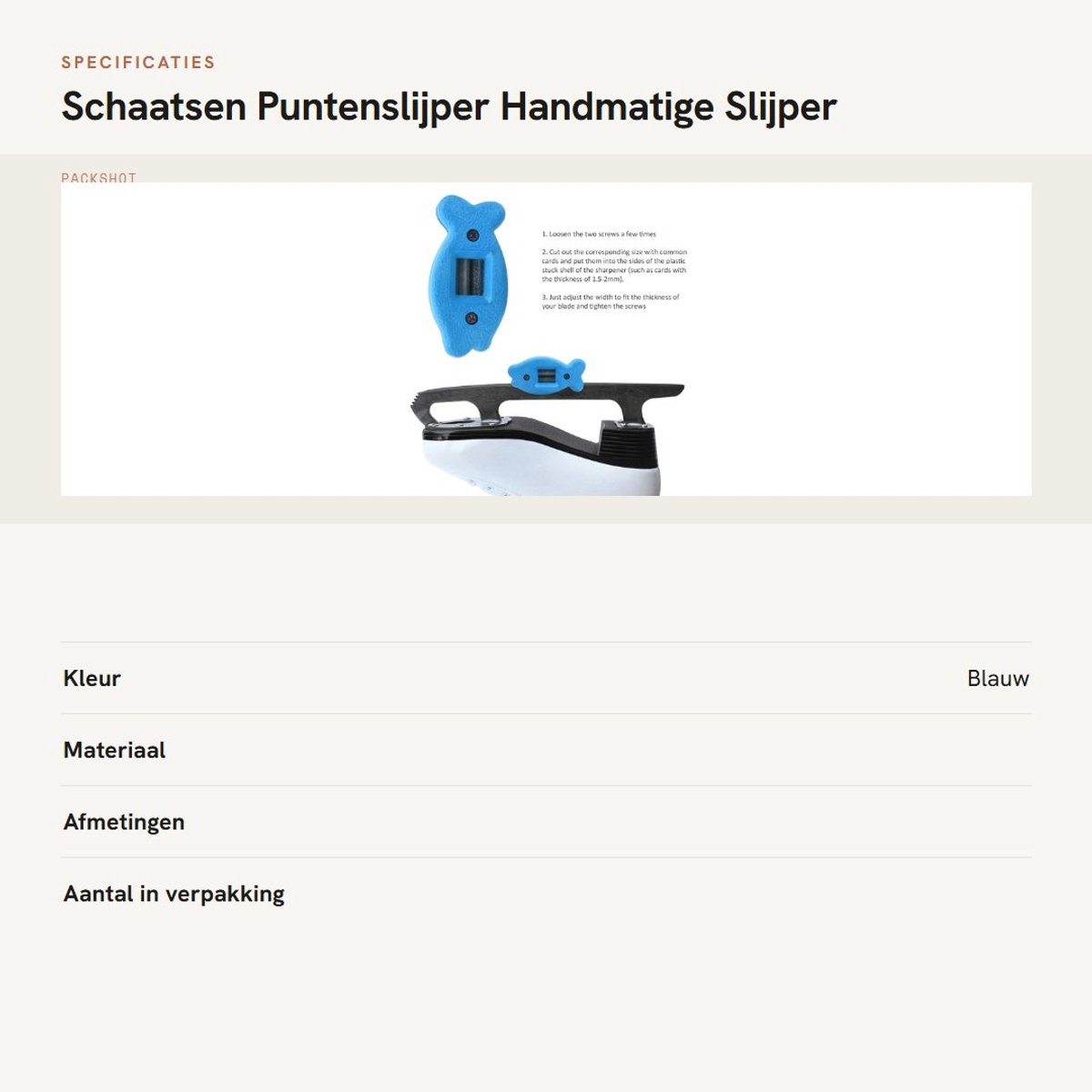 Byshayne- Schaatsenslijper Handmatig - Onderhoudstool - Draagbare Tas - Grof/Fijn Slijpen - Duurzaam - Ideaal voor IJshockey/Schaatsen