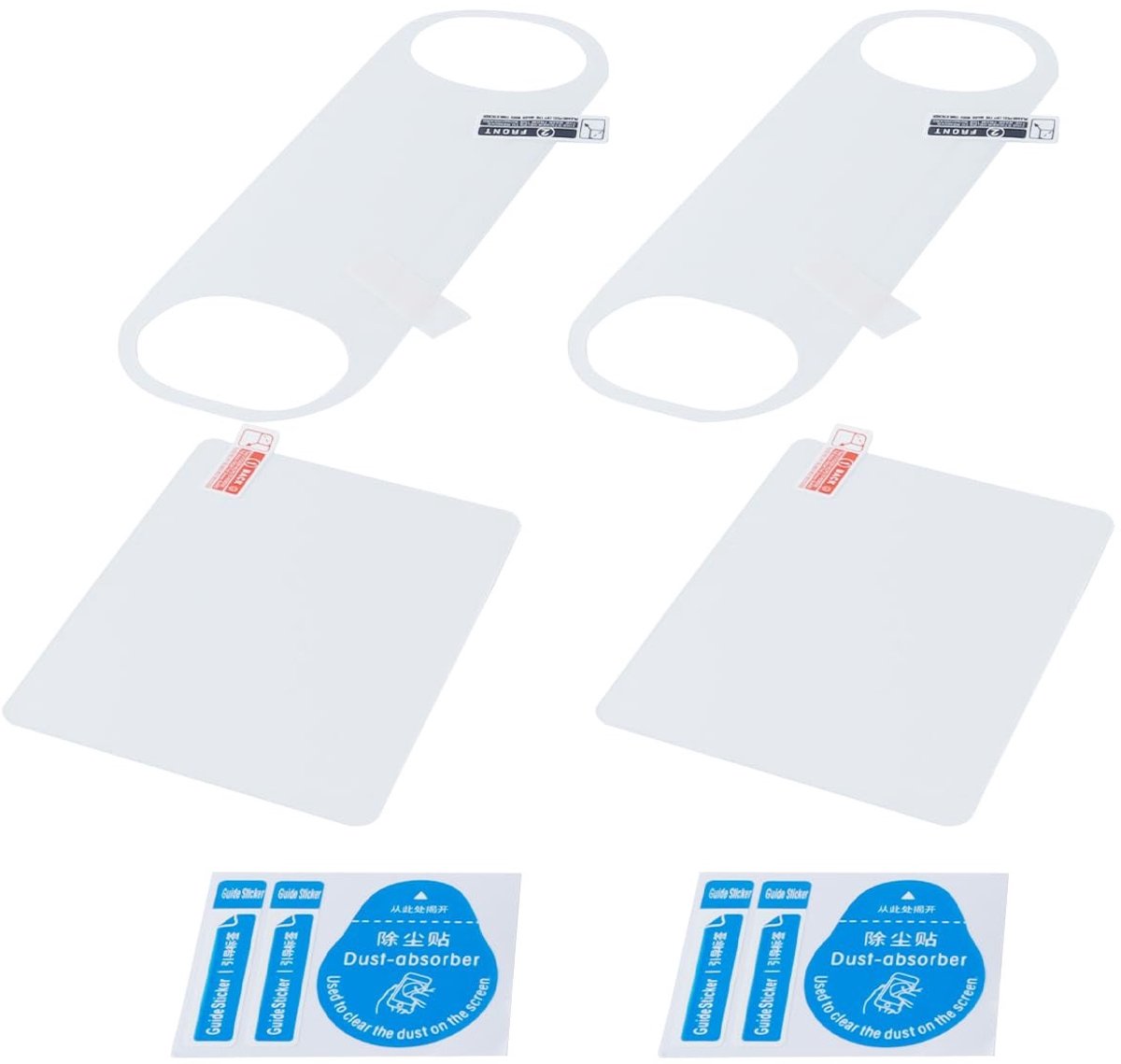 Dailygoods- Schermbeschermer 9H gehard glas - Screenprotectorset - PS Vita 2000 - Achterfilm - Ultrahelder - Krasbestendig - Screenprotector