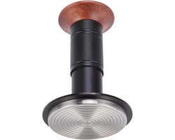 Koffiestamper - Koffie pers - Espresso zetten - Automatische rebound veer - 58 mm - Walnoot