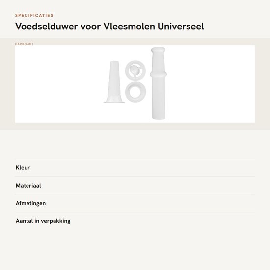 Opzetstukken voor Voedselmaler en Worstvuller voor Kitchen Aid Mixer Accessoires van Merkloos — afbeelding 2