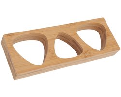Dailygoods- Onigiri-vorm Authentieke Textuur - Houten Rijstpers - Herbruikbare Musubi Maker - Drie Holtes - Duurzaam Ontwerp - Glad Afgewerkt