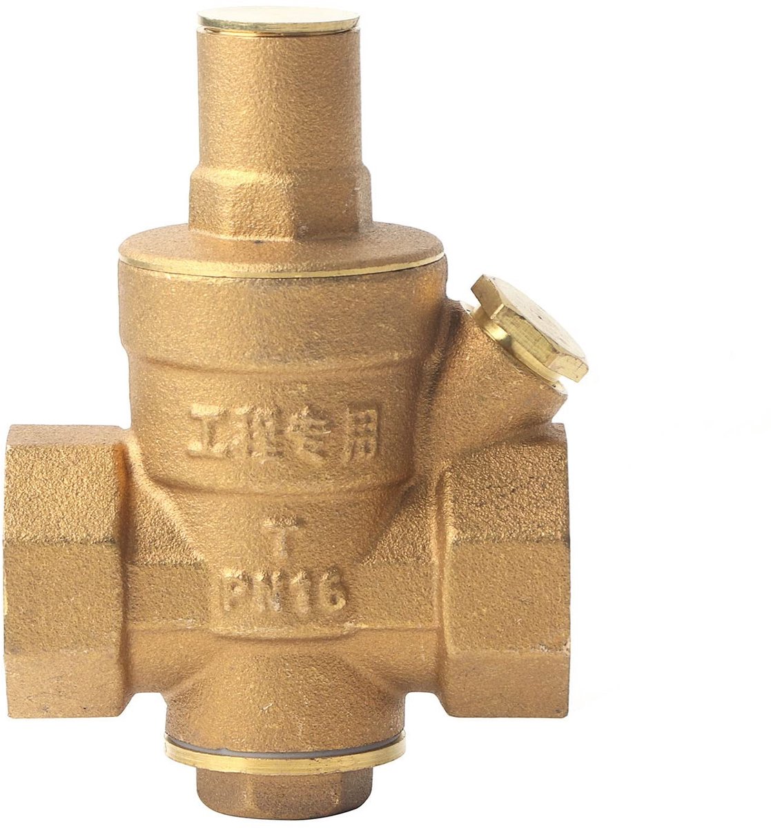 Dailygoods- Waterdrukregelaar 1.6MPa - Messing Reduceerventiel - Verstelbaar - Duurzaam - Corrosiebestendig - Eenvoudige installatie - Drukregelaar