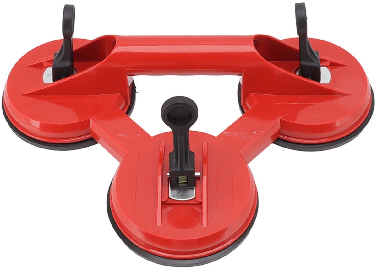 Dailygoods- Zuignap 90kg Laadvermogen - Zware Zuignap - Glazen Tegel Lifter - Verstelbare Handgreep - Robuust Ontwerp - Geschikt voor Vloeren en Ramen - Hefstool