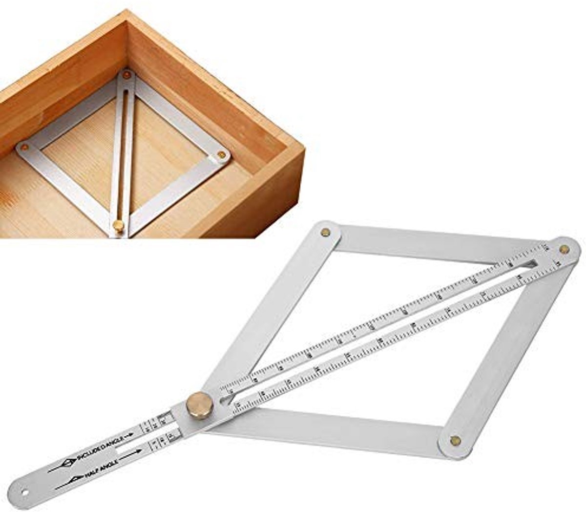 Dailygoods- Hoekmeter 0-170° - Roestvrij Staal - Goniometer-Liniaal - Multifunctionele Hoekzoeker - Lange Levensduur - Professionele Kwaliteit