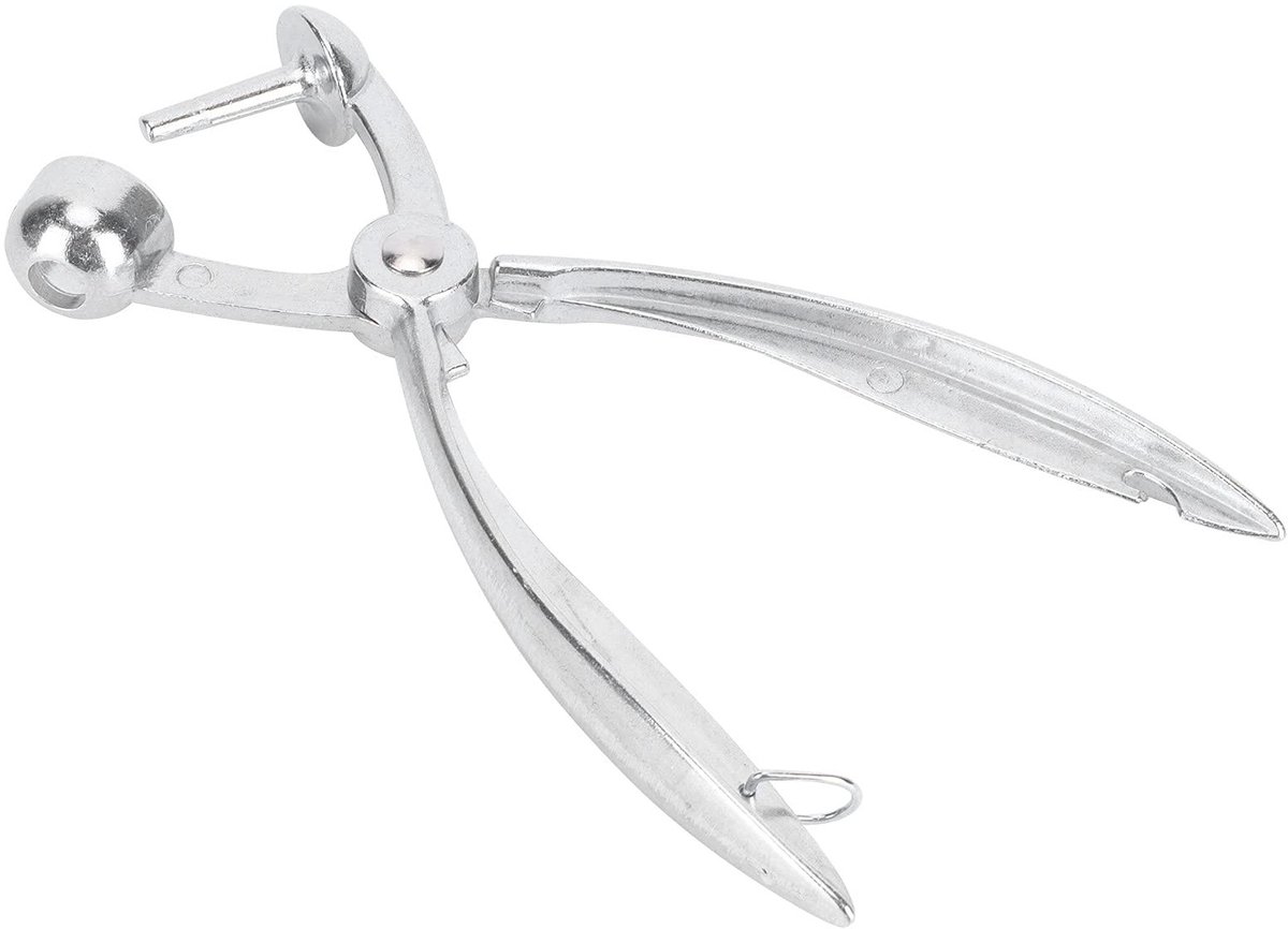 Kersenpitter - Olijven Ontpitter - Keuken Hulp - Duurzaam Aluminium - 19 cm Lengte