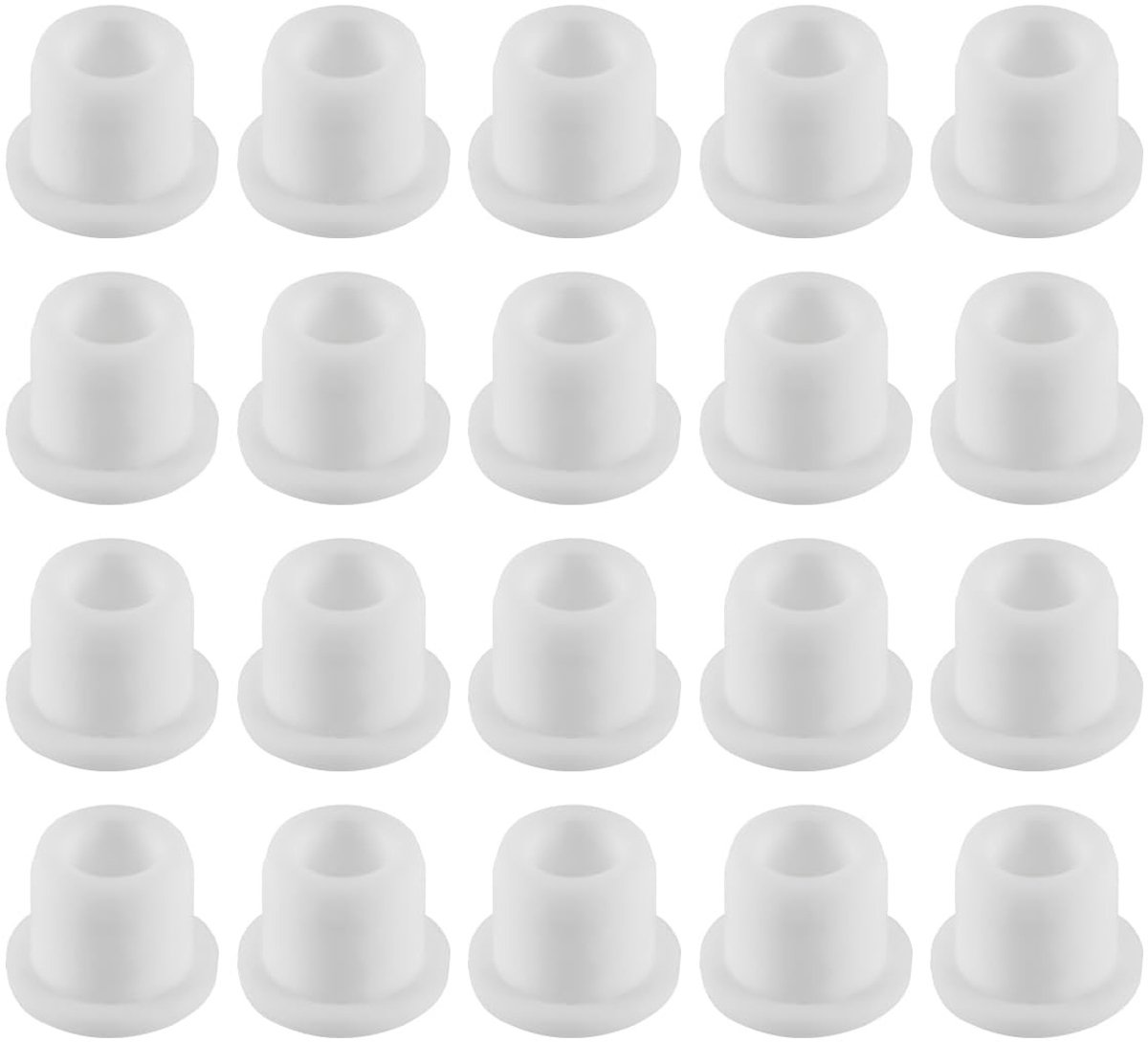 Dailygoods- Knoppluggen 20 Stuks - Waterdichte Rubber - Temperatuurbestendig tot 250 °C - Corrosiebestendig - Geschikt voor Gaten van 12 mm - Afdekken van Leidingen - Rubberen Stop
