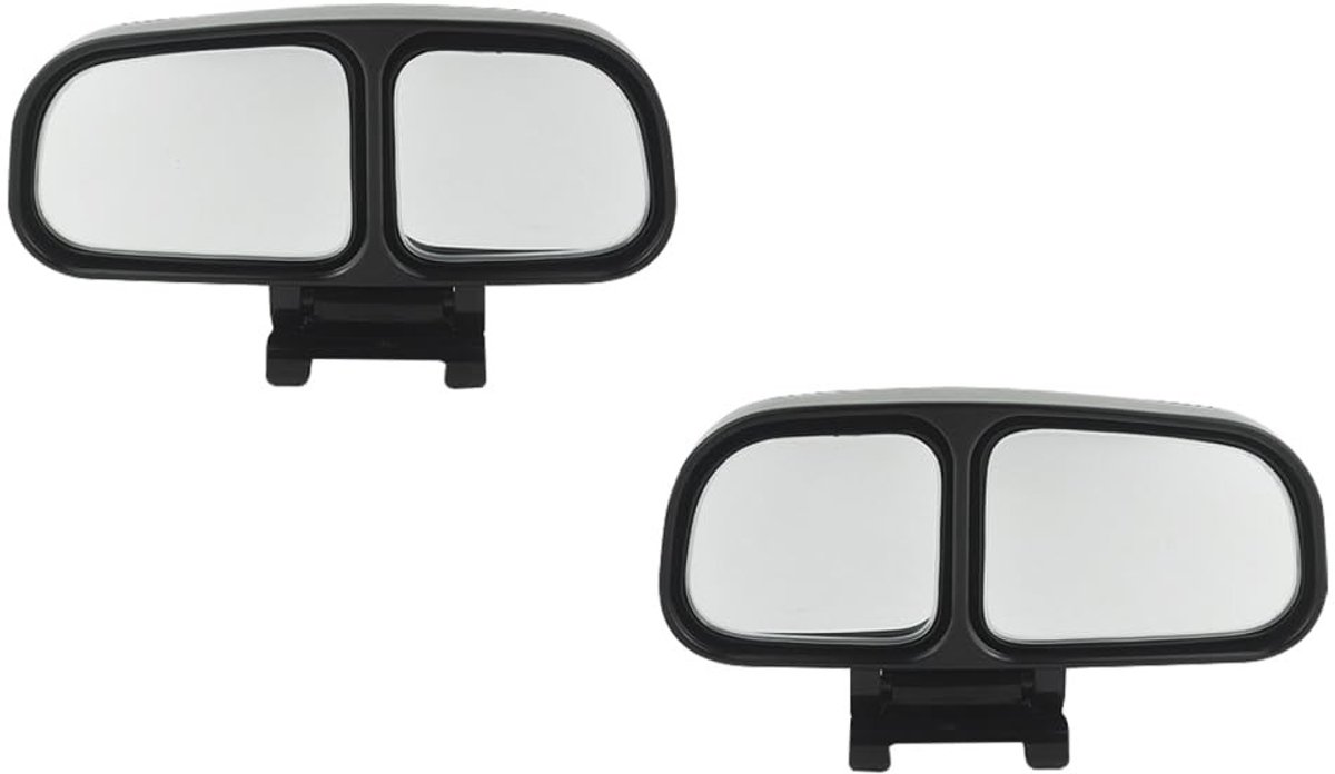 Dailygoods- Dode Hoekspiegels 2 Stuks - Verstelbare Achteruitkijkspiegel - Dubbele Lens - Zelfklevend - Veilig Rijden - Breder Gezichtsveld - Hulpspiegel