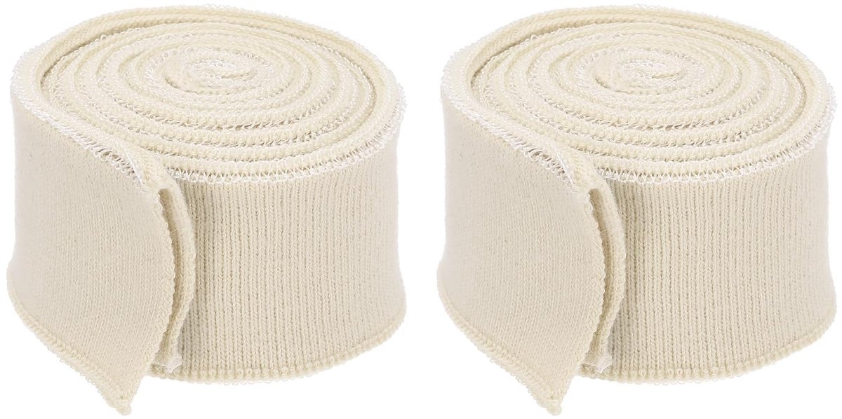 Dailygoods- Elastische Manchetten 3,5 cm x 80 m - Katoenen Geribbelde Manchetten - Naaien - Doek/DIY Ambacht - Hoge Elasticiteit - Warmtebehoud