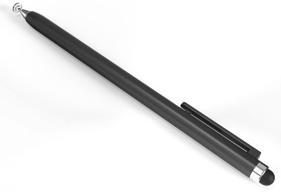 Universele Stylus Pen Met Precision Disc Tip en Zachte Tip - Met Schuifsysteem - Geschikt voor Telefoon Tablet en iPad - Zwart van Tech66 — afbeelding 4