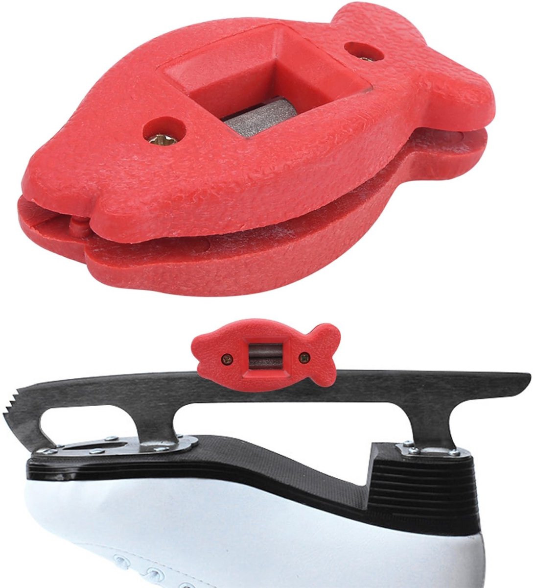 Dailygoods- Schaats Slijper - Antislip Design - Verstelbare Pasvorm - Coarse/Fine Slijpen - Lichtgewicht - Duurzaam Materiaal