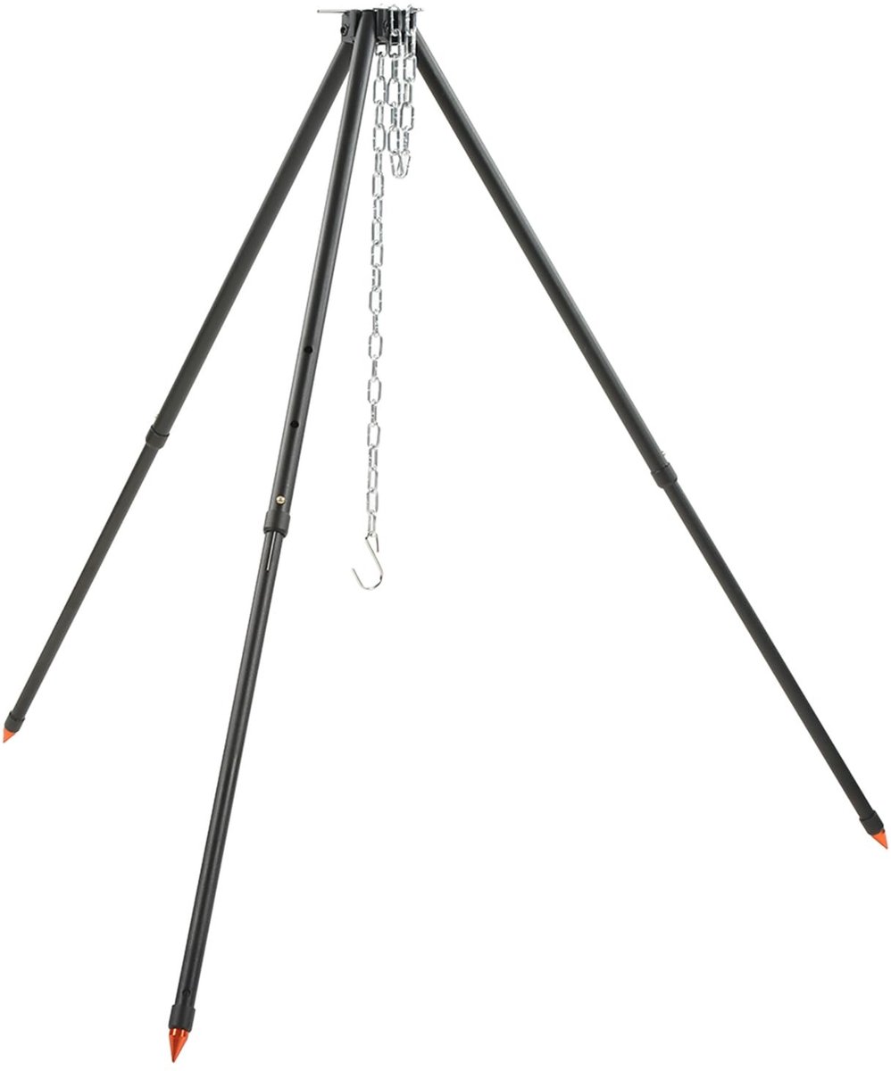 Dailygoods- Kookstatief Robuust Stalen - Verstelbaar Kampeerstatief - Campingstatief - Plug-in Ontwerp - Kampvuur Kookapparatuur - Duurzaam Ontwerp