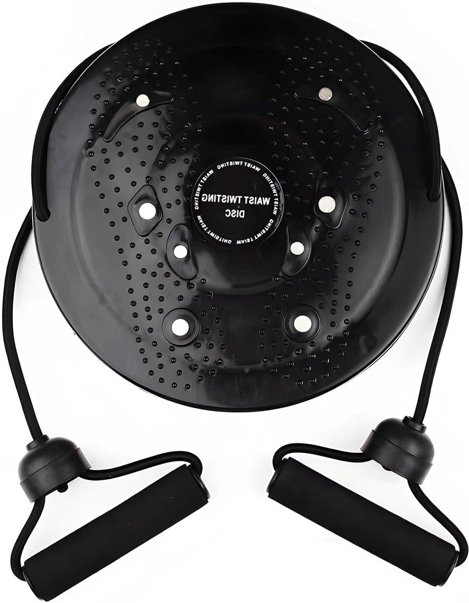 Twistboard - Taille Trainer - Thuis Fitness - Sterke Constructie - 25 cm - Zwart