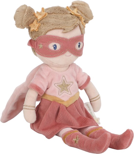Little Dutch Superhero Knuffelpop Rosa - 35 cm
