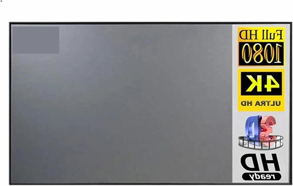 Projectiescherm - Opvouwbaar Scherm - Home Cinema - Anti-licht Coating - 110 Inch - Metaalgrijs