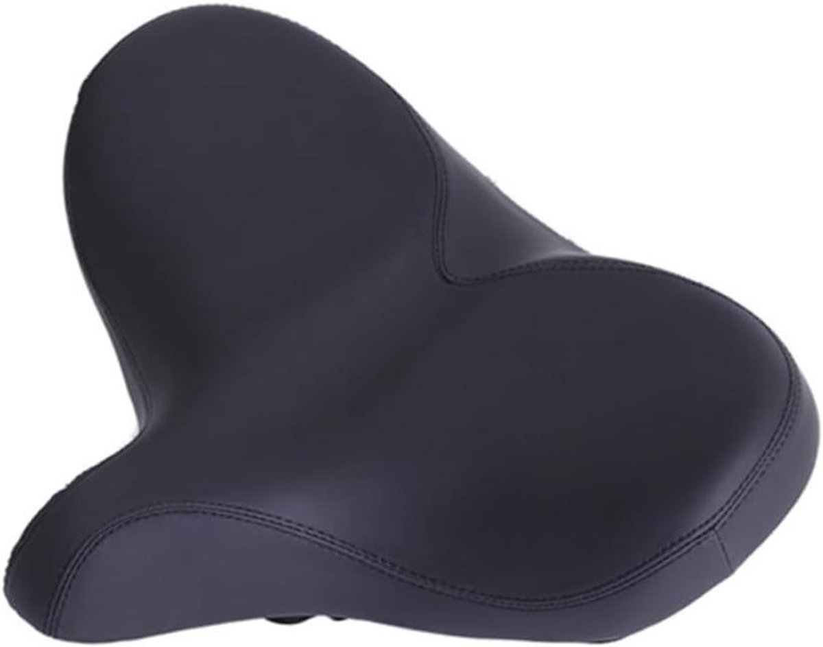 Fietszadel Gelkussen - Comfortabel zitje - Fietsen verbeteren - Ergonomisch ontwerp - 33 x 27 x 16 cm - Zwart