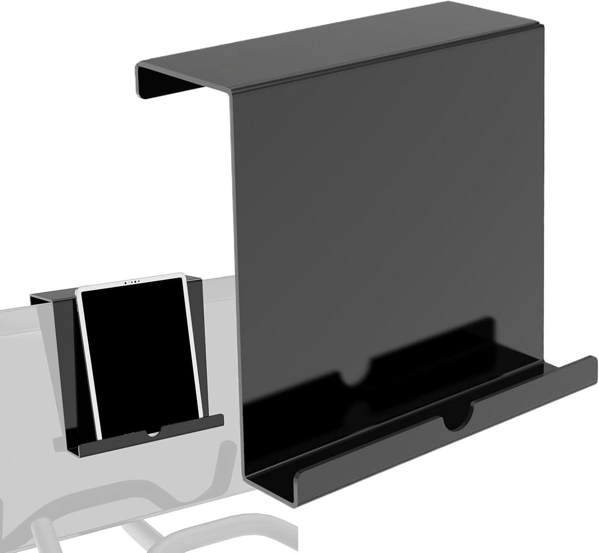 Loopband houder - Fitness accessoire - Training entertainment - Gemakkelijke montage - 16 x 18 cm - Zwart