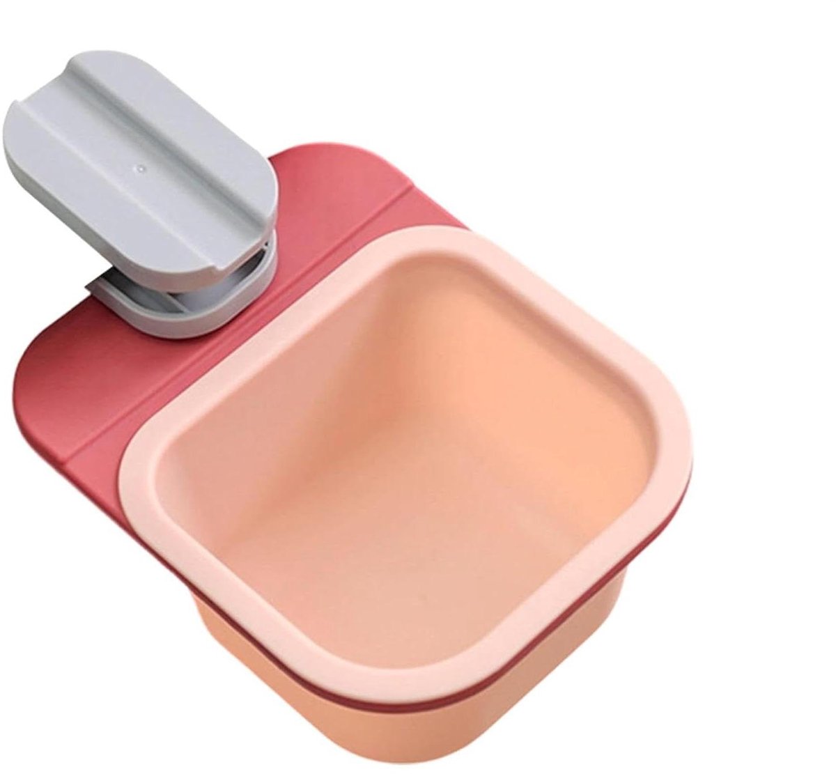 Tafelafvalemmer - Mini prullenbak - Bureau organiseren - Draaibare clip - 145 x 175 cm - Rood roze