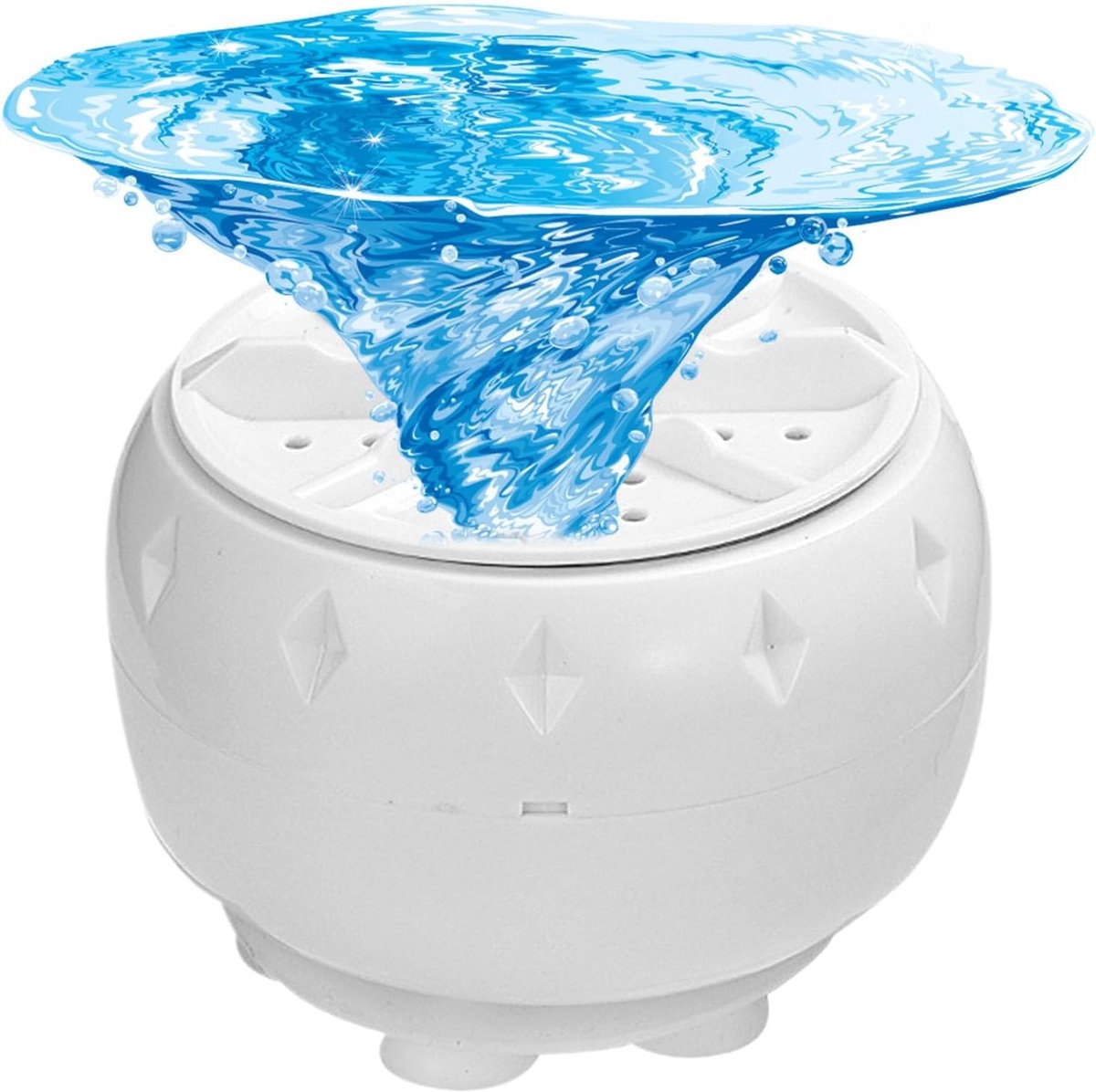 carmdering - Draagbare Ultrasone Wasmachine - Compacte Ultrasone Wasautomaat - Reiswasmachine - Automatische Turbine Technologie - USB Oplaadbaar - Duurzaam Plastic - Geluidsarm Ontwerp - Ideaal Voor Onderweg - 1 Stuk